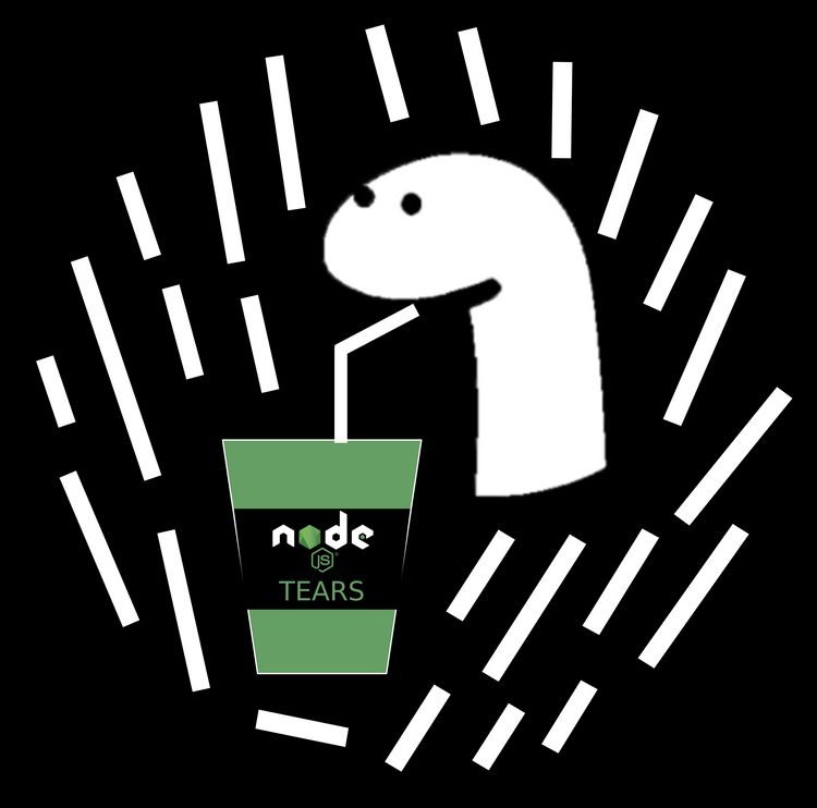 Deno bebendo lágrimas do Node.js